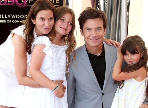 Francesca Nora Bateman with her parents Jason Bateman and Amanda Anka and younger sister Maple